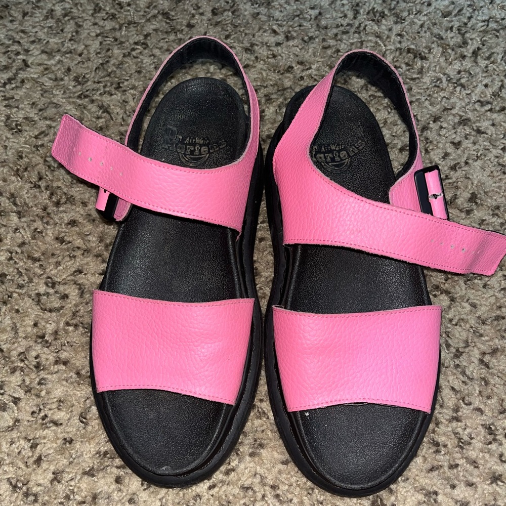 dr marten pink sandals